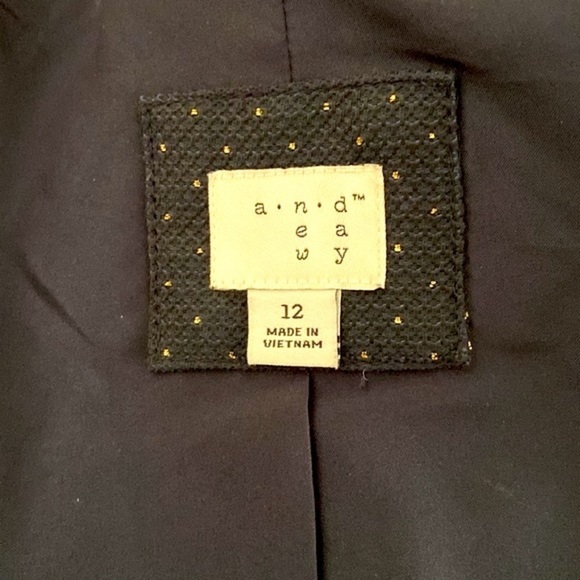 A new day tweed style navy and gold dot blazer - Picture 7 of 7